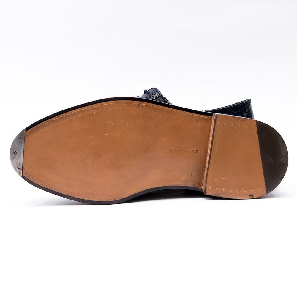 JMウエストン 588 ネイビー ウィングチップ サイズ7E - 中古革靴