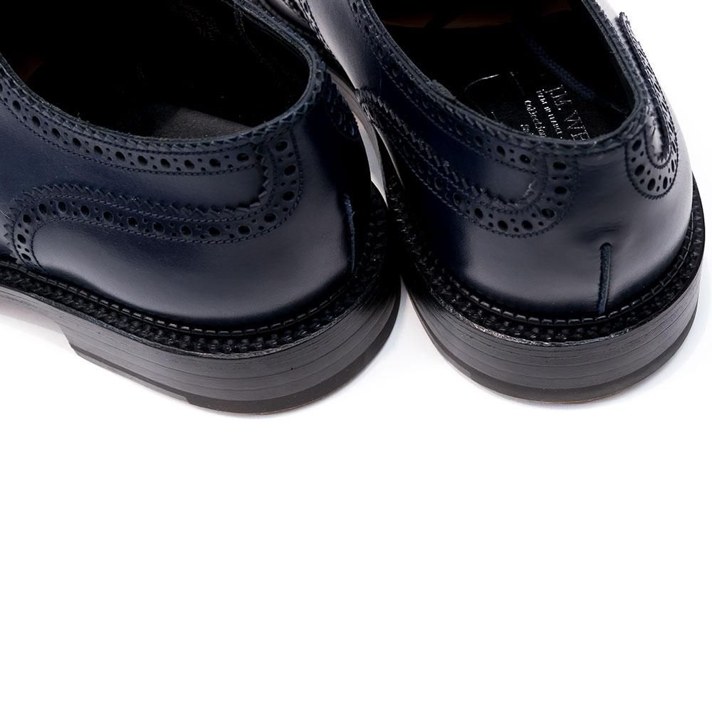 JMウエストン 588 ネイビー ウィングチップ サイズ7E - 中古革靴