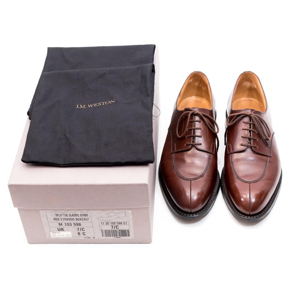 極美品 J.M. WESTON スプリットトゥ ダービー 598 size 7C