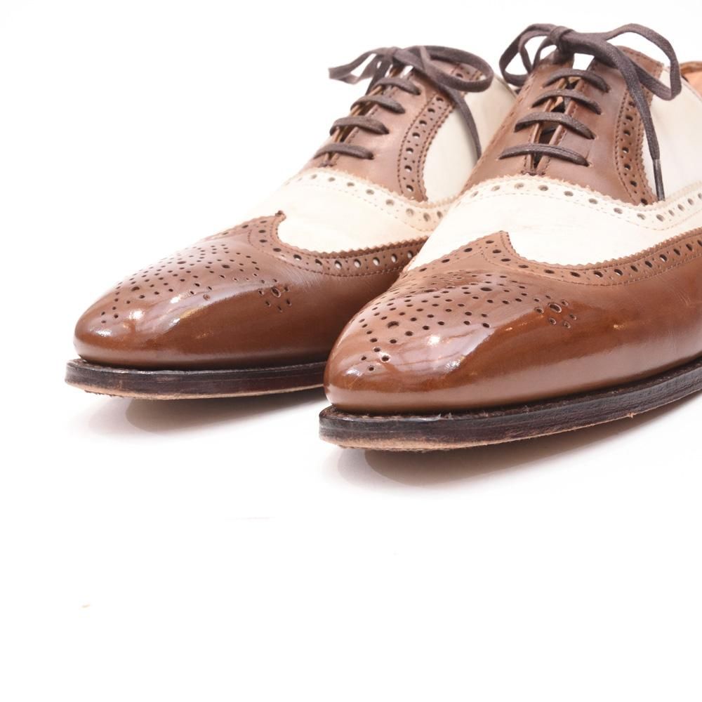 アルフレッドサージェント　コンビ　スエード　ドレスシューズ　サイズUK6 アルフレッドサージェント コンビ スエード ドレスシューズ