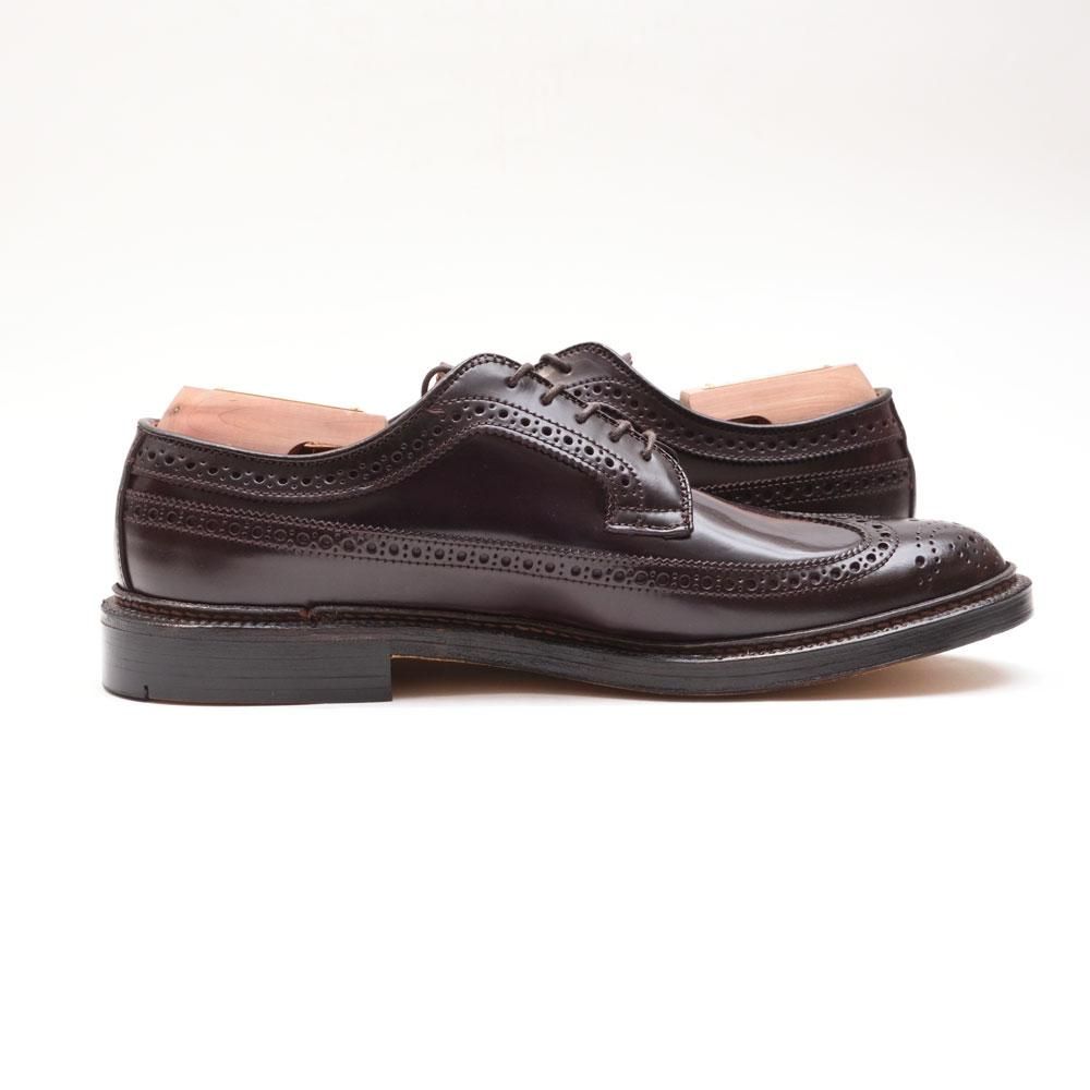 tktkオールデン975 ビームス別注ロングウイングチップ Alden オールデン ロング・ウィングチップ コードバン ブラック