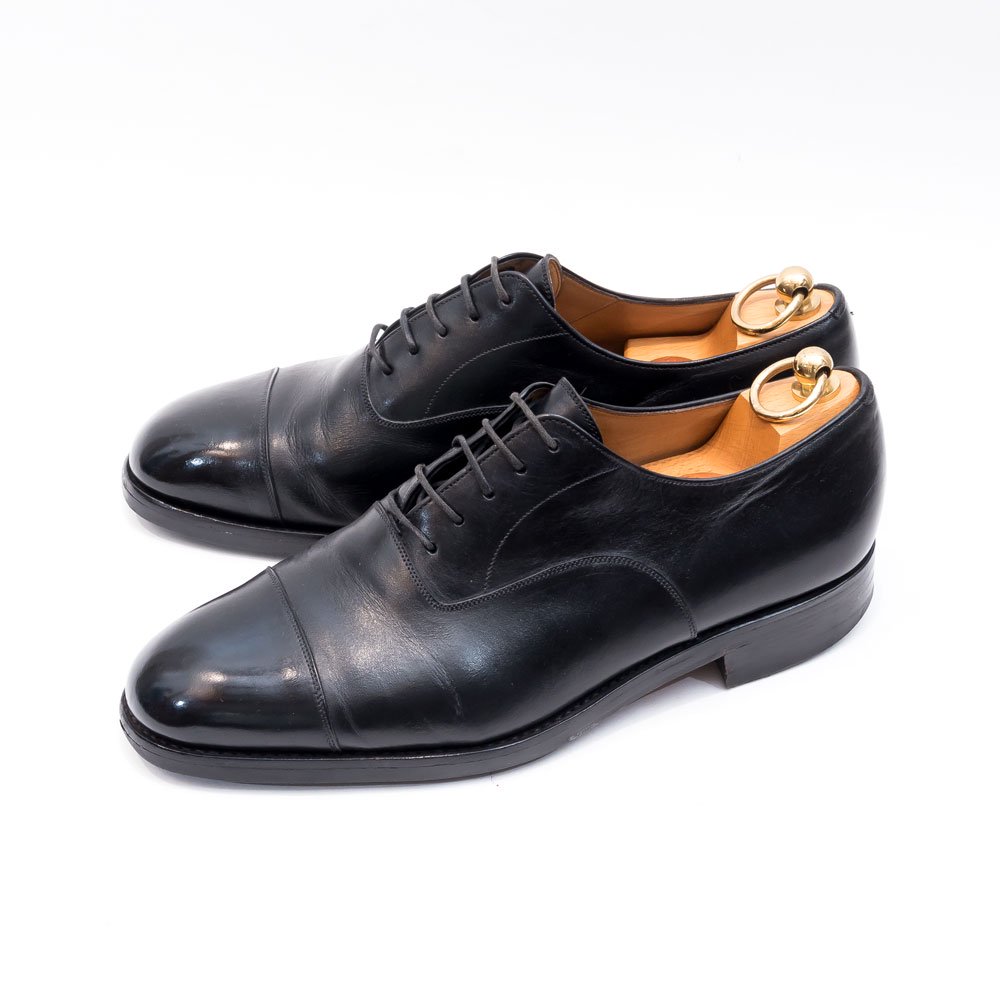 ヤンコ ストレートチップ ブラック サイズ8.5 - 中古革靴販売|革靴の 