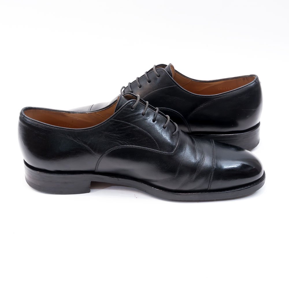 ヤンコ ストレートチップ ブラック サイズ8.5 - 中古革靴販売|革靴の 