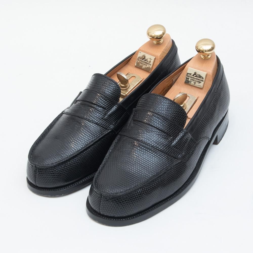 ジェイエムウエストンJ.M. WESTONリザードレザー180ローファー黒 J.M. WESTON ローファー JM #180 SIGNATURE LOAFER ジェイエム