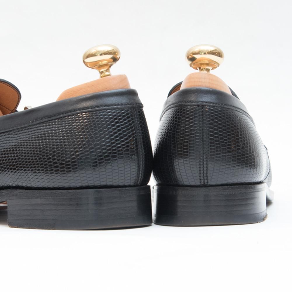 ジェイエムウエストン リザード ブラック 180 ローファー サイズ5.5D