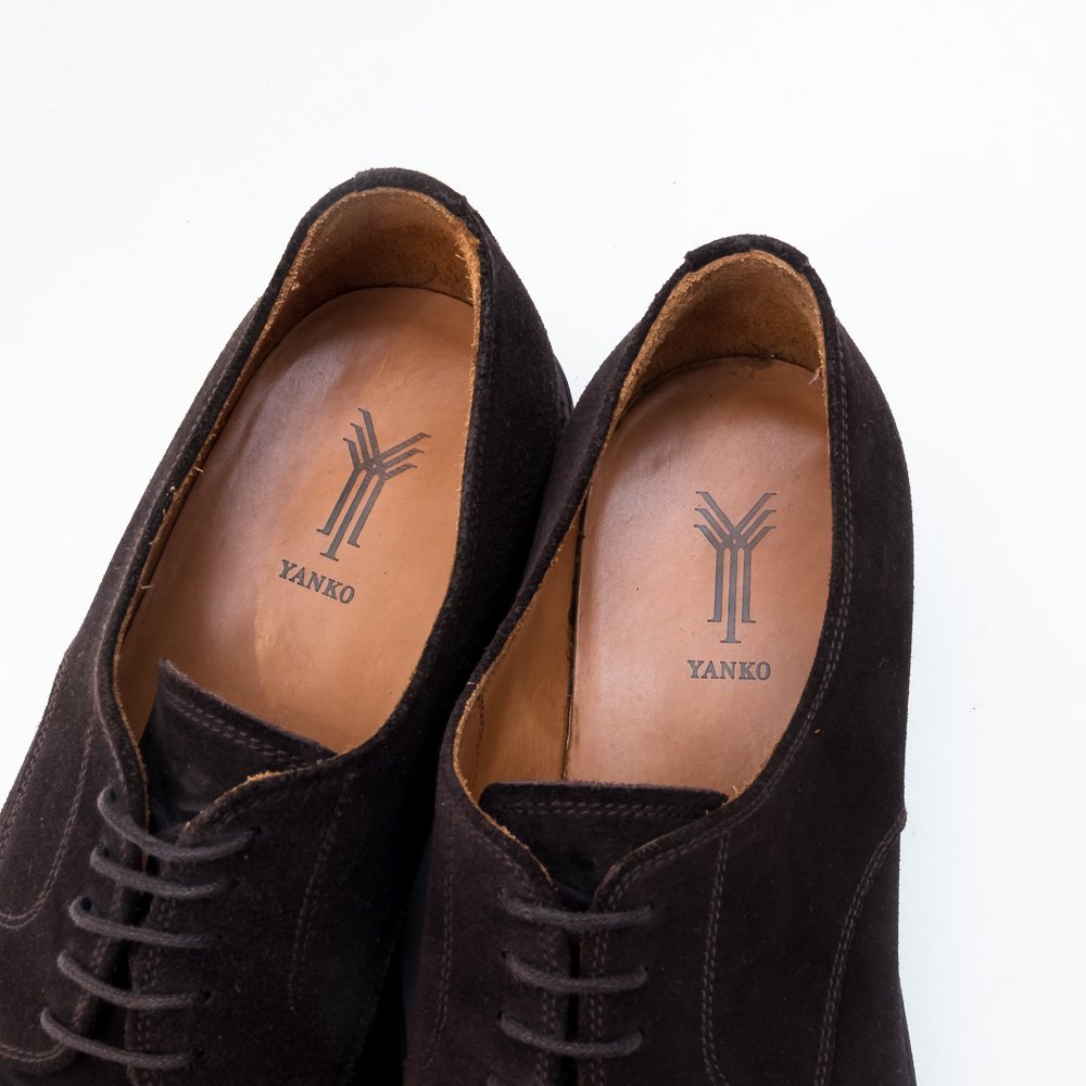 ヤンコ ダークブラウン スエード プレーントゥ サイズ8.5 - 中古革靴販売|革靴の通販ラスタイルシューズショップ