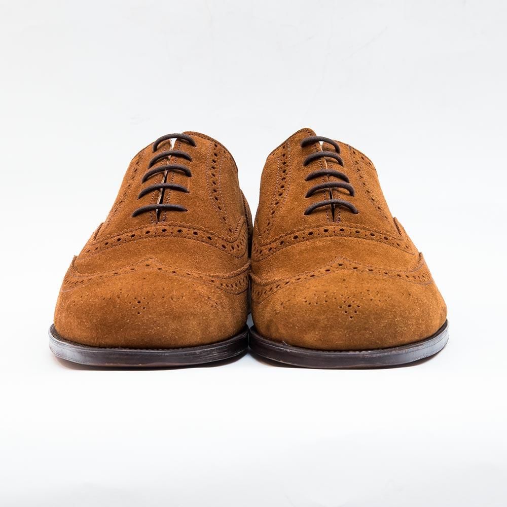 トリッカーズ M7004 フルブローグ ブラウン スエード サイズ8E - 中古