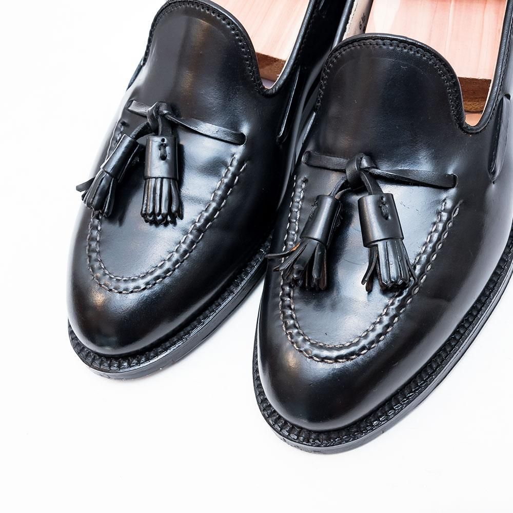 【shiwa】Alden3775 コードバンタッセルローファーブラック9D shiwa様専用】Alden3775 コードバンタッセルローファーブラック