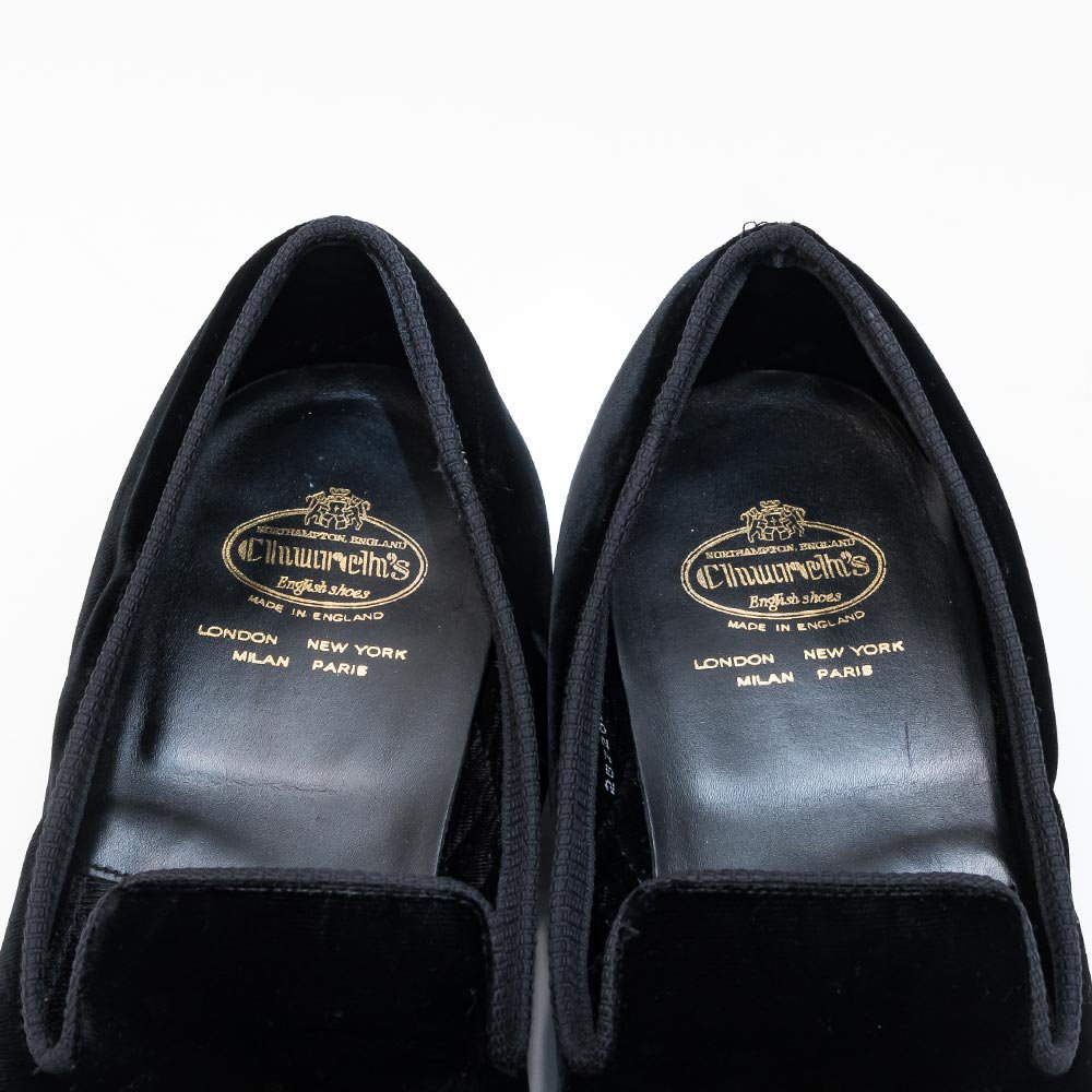 チャーチ ベルベット オペラシューズ サイズ9.5F - 中古革靴販売|革靴 