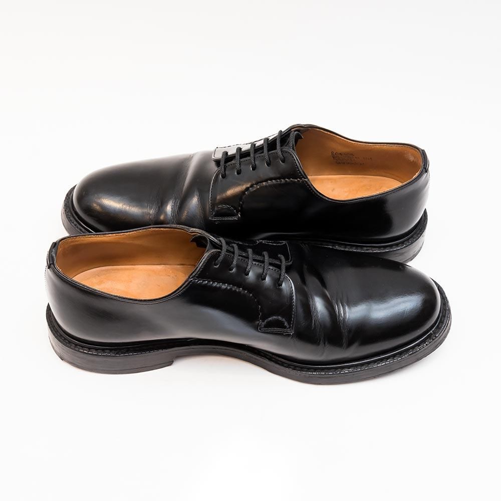 チャーチ シャノン ポリッシュドバインダー 黒 サイズ8F - 中古革靴