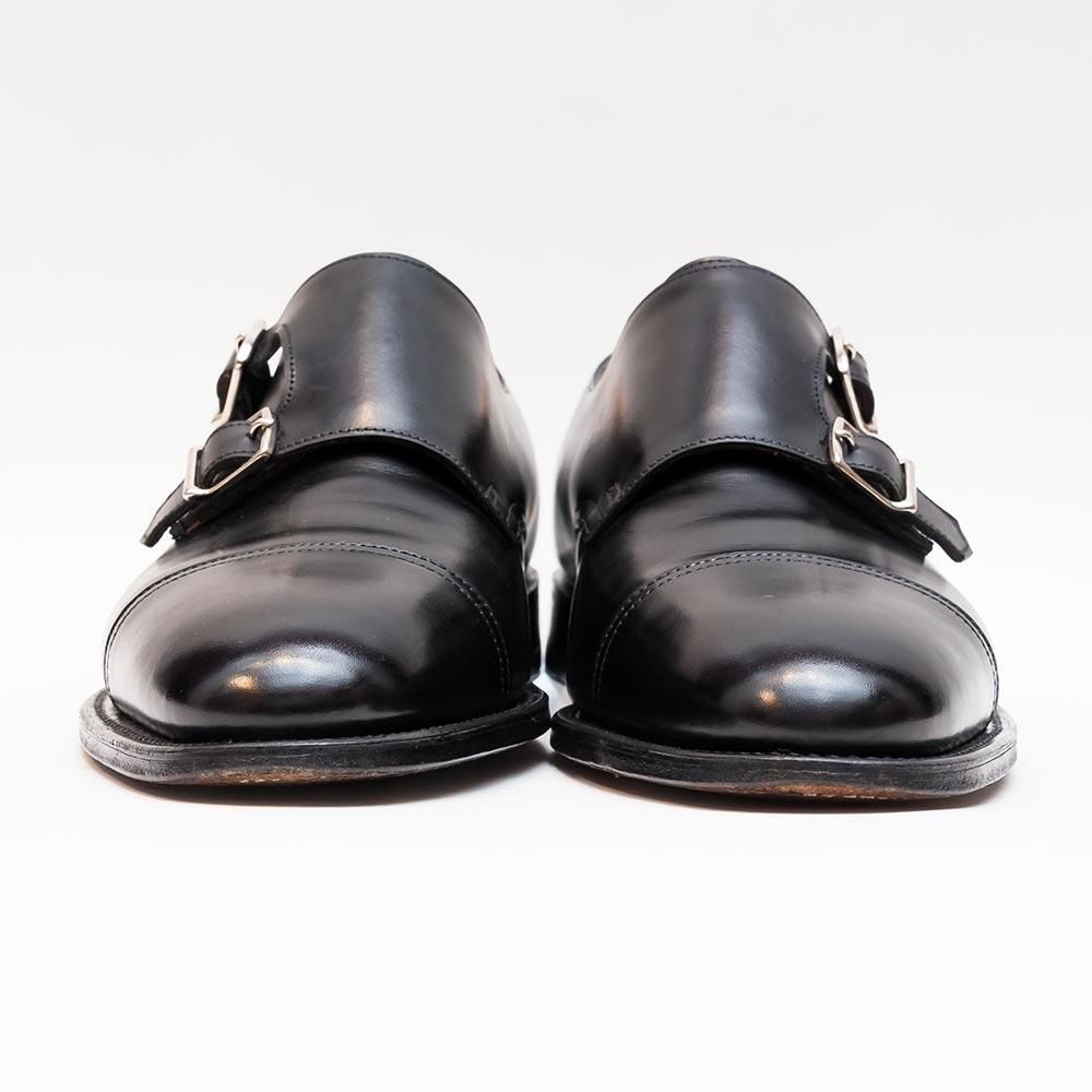 ジョンロブ Waluace ダブルモンク 8797ラスト ブラック 純正ツリー付き