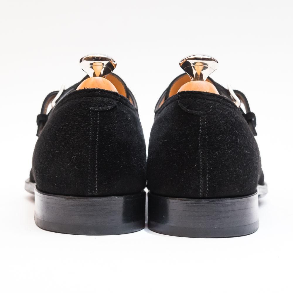 ジョンロブ Horsley シングルモンク ブラックスエード 1306ラスト 純正