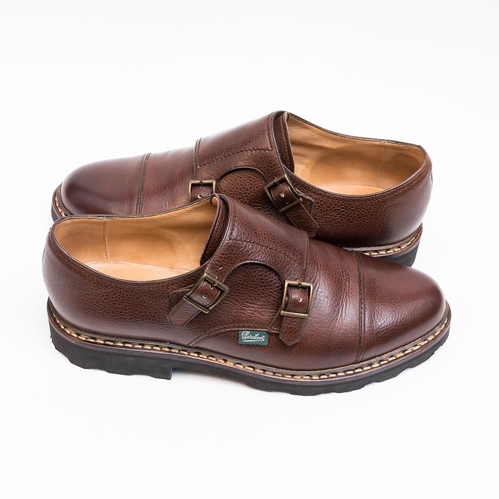 パラブーツ WILLIAM【ウィリアム】ダブルモンク ブラウン グレイン