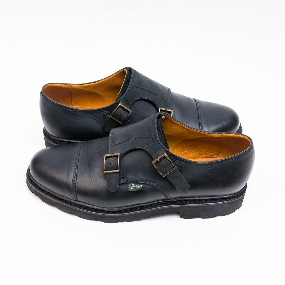 パラブーツ WILLIAM【ウィリアム】ブラック ダブルモンク サイズ7