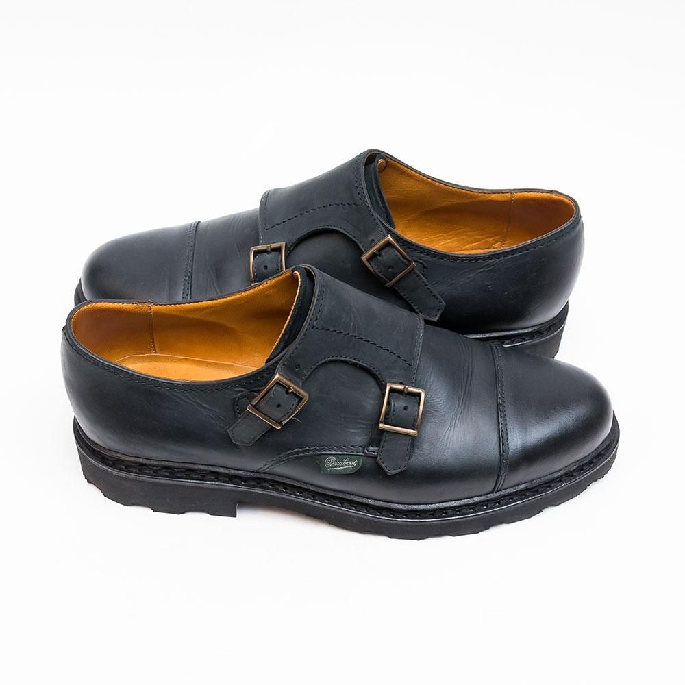 パラブーツ WILLIAM【ウィリアム】ブラック ダブルモンク サイズ7