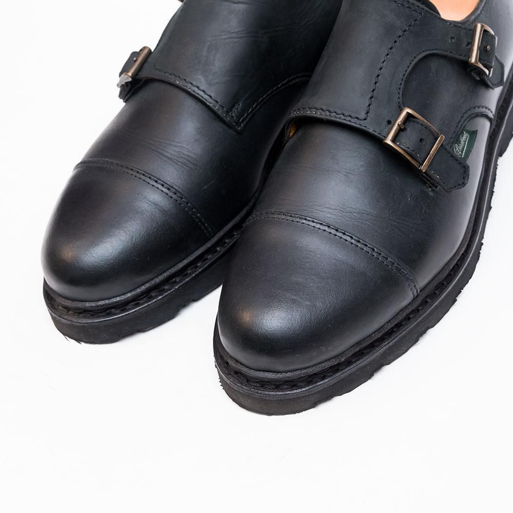 パラブーツ WILLIAM【ウィリアム】ブラック ダブルモンク サイズ