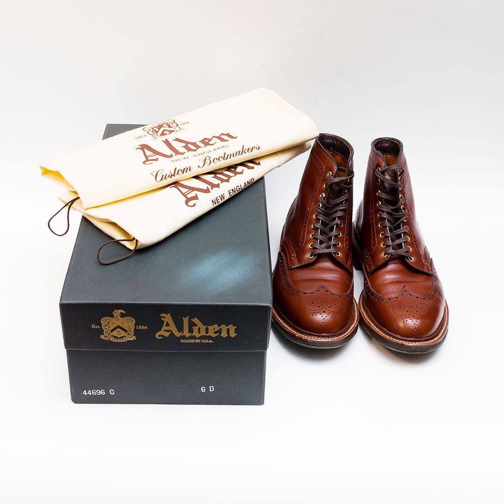 新品】Alden オールデン レザーソウル別注 アルパインカーフ 61/2D-