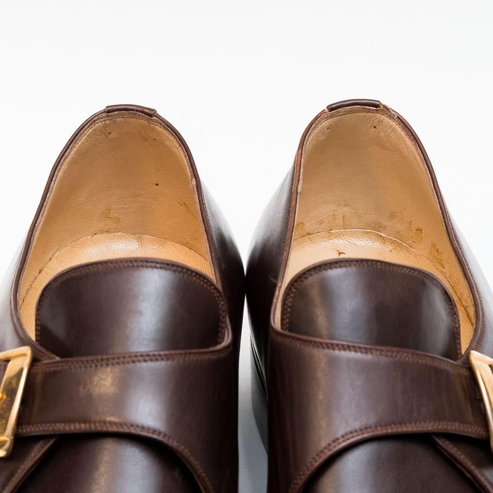 シルバノ ラッタンジ シングルモンク カーフ 未使用品 サイズ8 - 中古