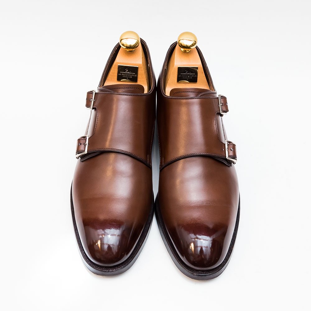リーガル ダブルモンク Bulit to order system パターンオーダー品 ダークブラウン サイズ25.5D  中古革靴販売|革靴の通販ラスタイルシューズショップ