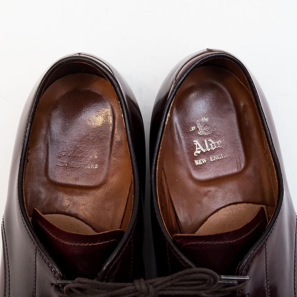 オールデン 5366 コードバン バーガンディ プレーントゥ ミリタリー