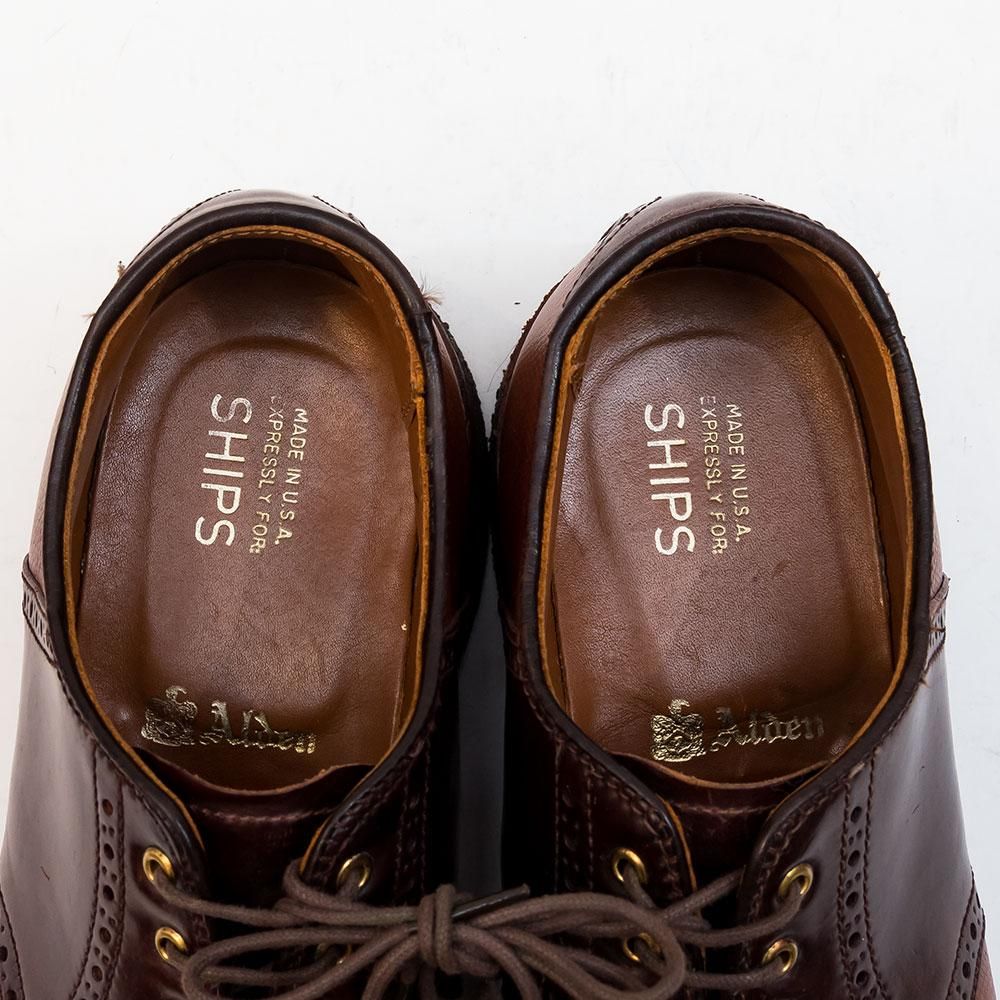 choki様Alden993★サイズ7D★コードバン★ブラック★サドルシューズ オールデン サドルシューズ コンビ コードバン サイズ7D - 中古