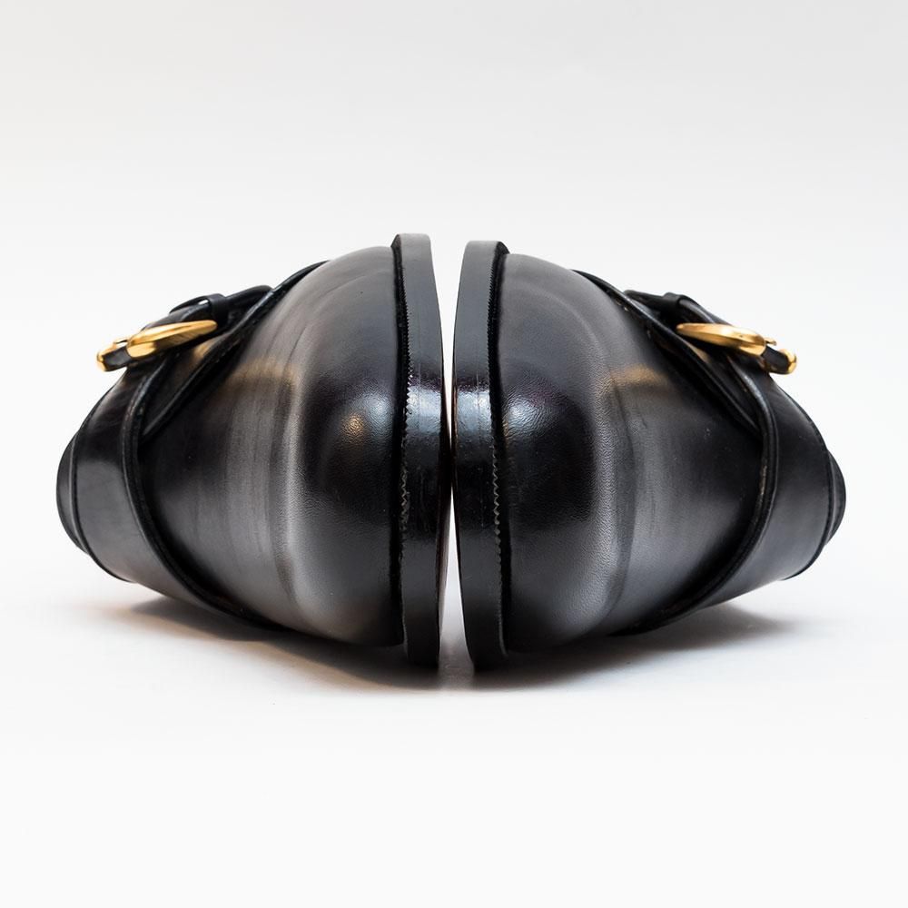 バリー シングル モンクストラップ ブラック サイズ6.5E - 中古