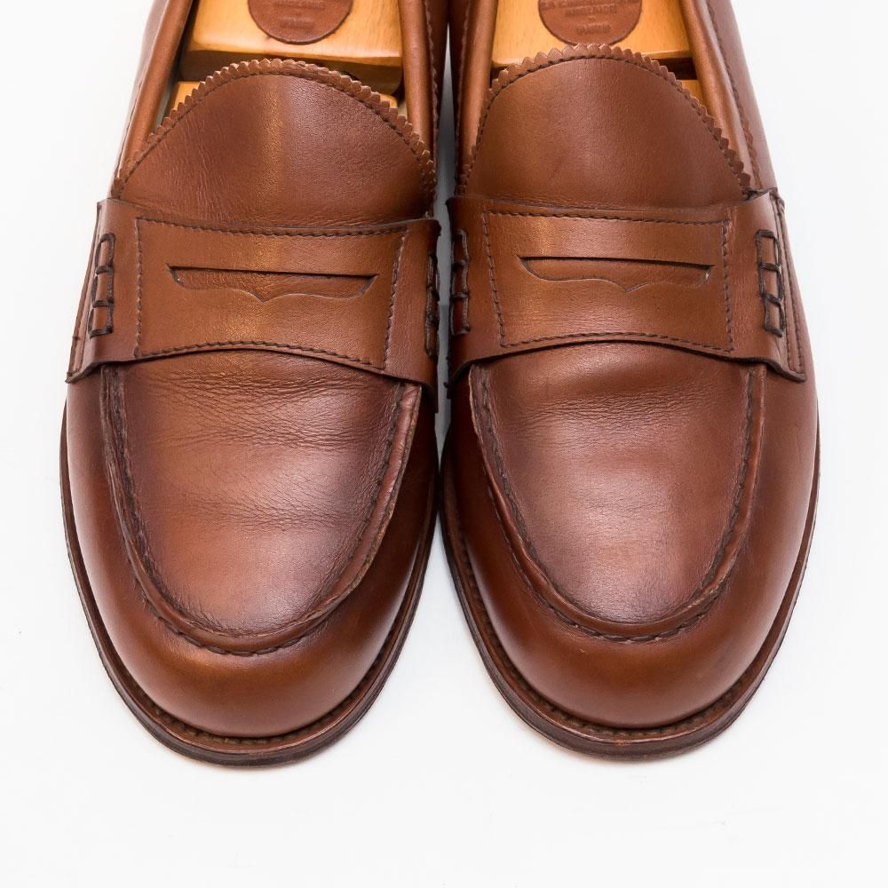 サンダース ペニーローファー ビーフロール サイズ7 - 中古革靴