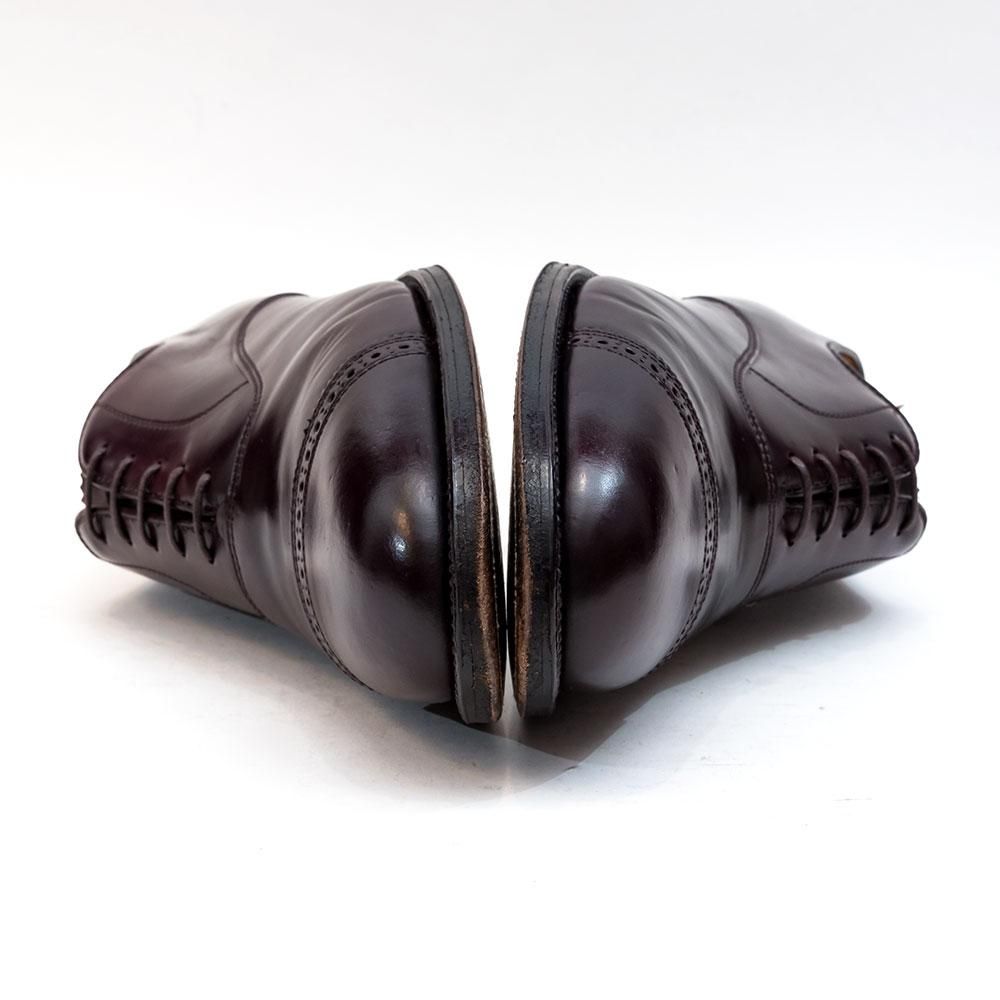 【美品】Alden オールデン 9015 コードバン パンチドキャップ 26㎝ オールデン 9015 パンチドキャップ コードバン バーガンディ