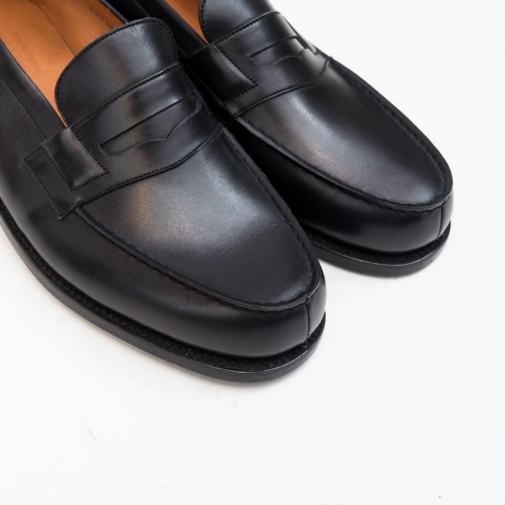 名作旧旧ロゴ【J.M.WESTON】シグニチャーローファー180 黒スウェード ジェイエムウエストン 180 シグニチャーローファー 旧ロゴ デット