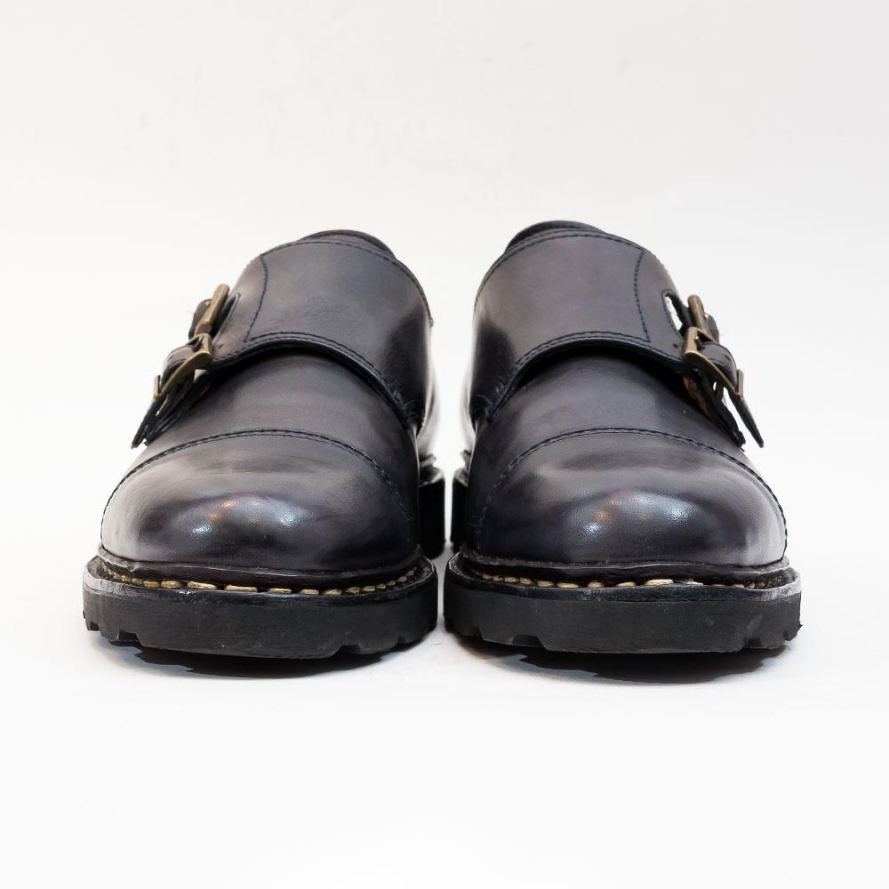 パラブーツ WILLIAM【ウィリアム】 ダブルモンク リスレザー ネイビー