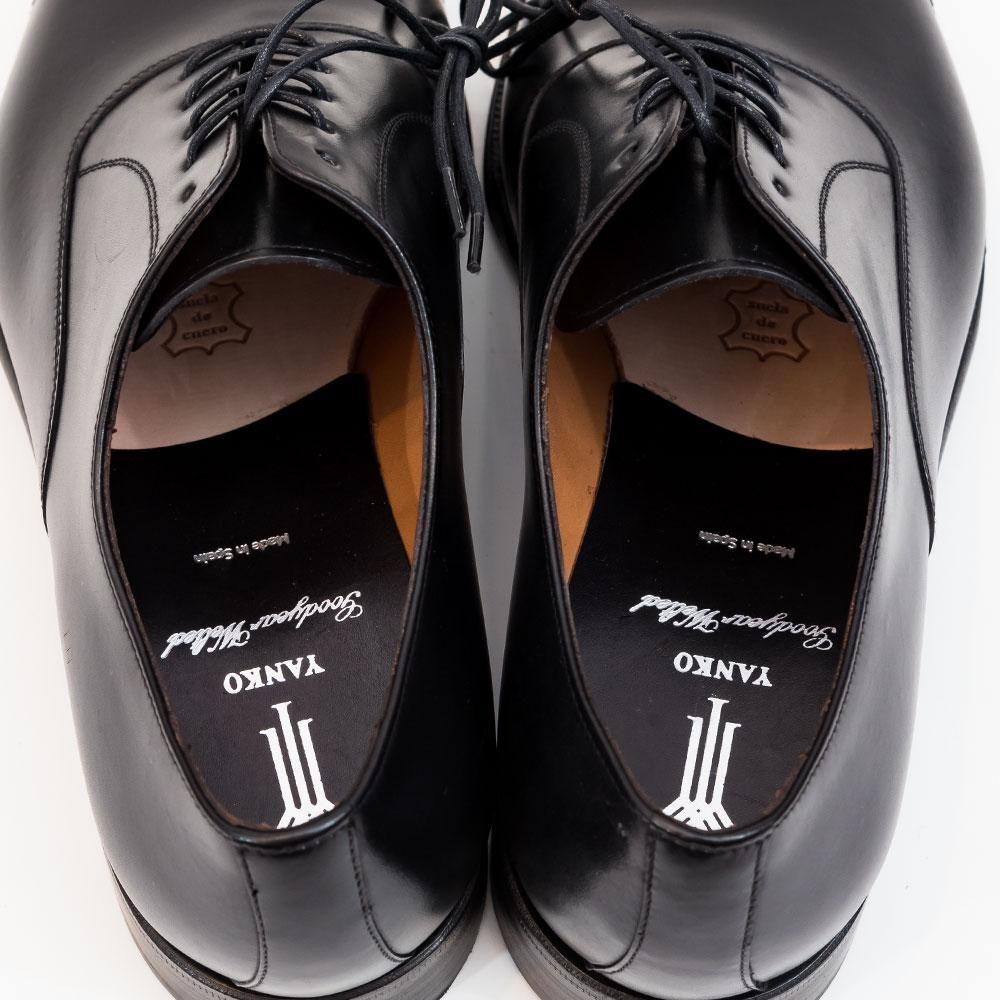 YANKO ヤンコ　クォーターブローグ　ネイビー　UK7.5(26cm) 未使用☆(スペイン製)YANKO/ヤンコ SIZE 7.5【グッドイヤー