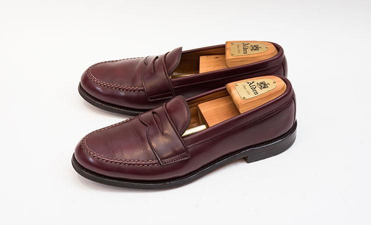 ◆Alden/ローファー/US7.5/赤茶/6736