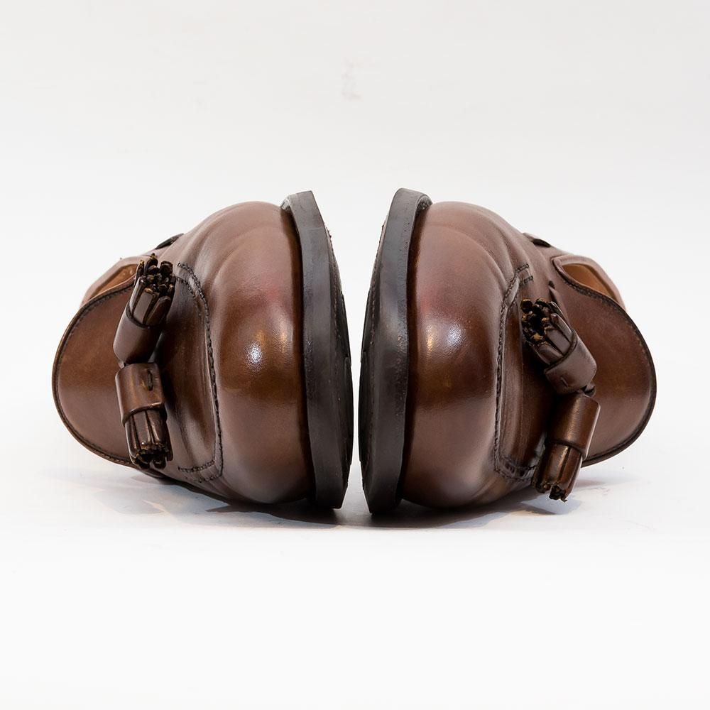 【7E】クロケット＆ジョーンズ キャベンディッシュ3 タッセルローファー Brooks Brothers × Crockett & Jones カウレザー キャベン