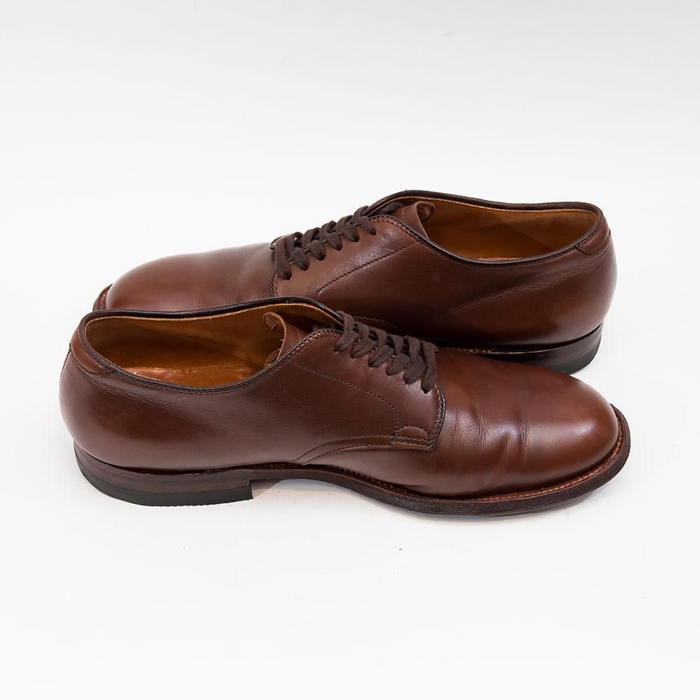 新品 ALDEN MILITARY プレーントゥ シューズ 53713 8h オールデン 53713 プレーントゥ ミリタリーラスト サイズ9D - 中古革靴