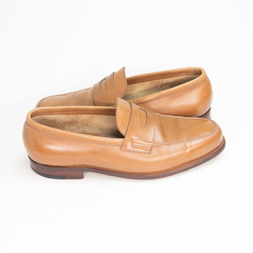 John Lobb tobaso サイズ6 キャメル ローファー 日本初の www