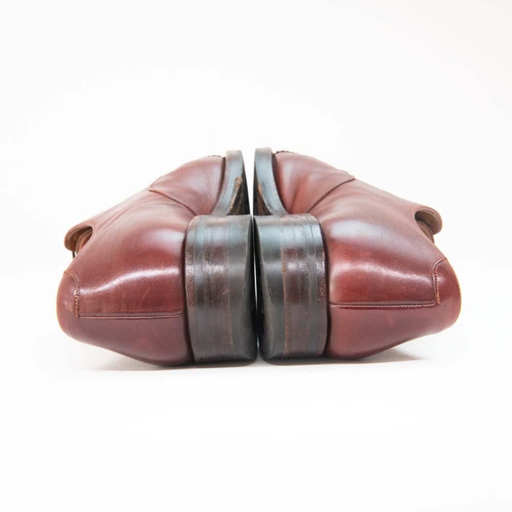 ヤンコ　パンチドキャップトゥ ヤンコ パンチドキャップトゥ バーガンディー サイズ5.5 - 中古