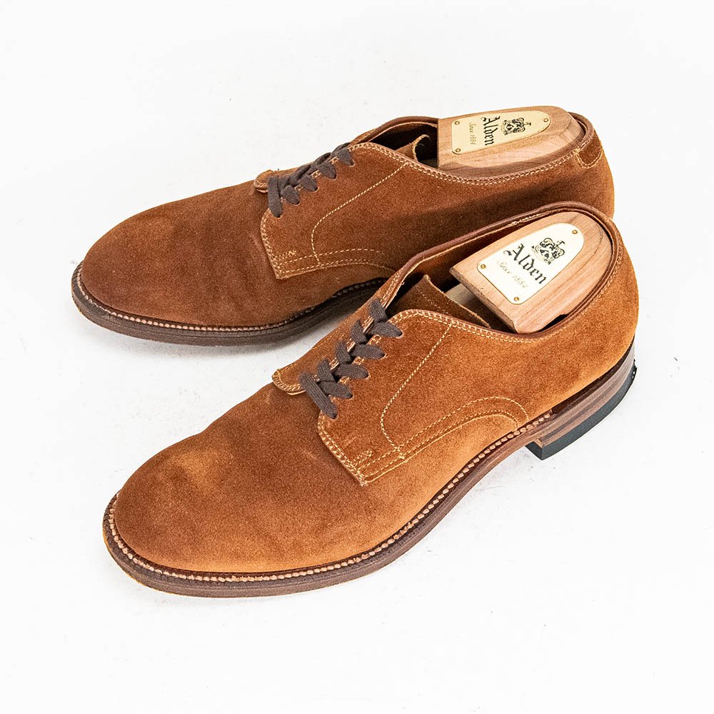 オールデン 53504 プレーントゥ スナフスエード モディファイドラスト サイズ6.5D - 中古革靴販売|革靴の通販ラスタイルシューズショップ
