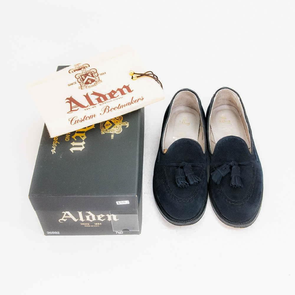 オールデン 36882 タッセルローファー ネイビースエード