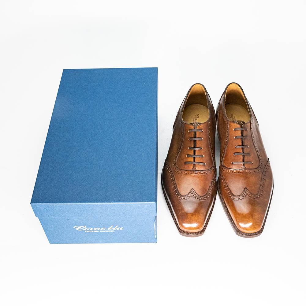 CORNO BLU ウイングチップ シューズ 未使用/コルノブルゥ ハンドソーン