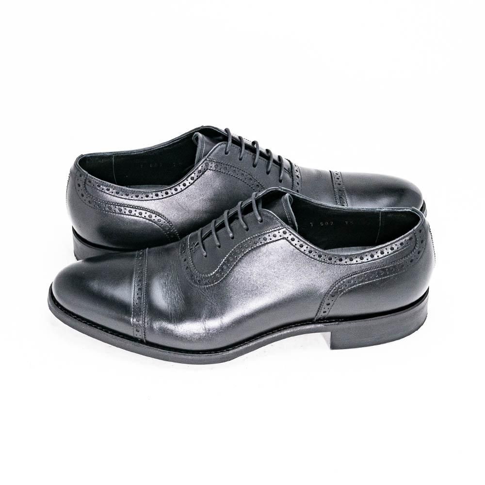 【良品】トレーディングポスト T602 サイズ7 (25.5cm相当) 黒 トレーディングポスト T602 BLACK パンチドキャップトウ メンズ