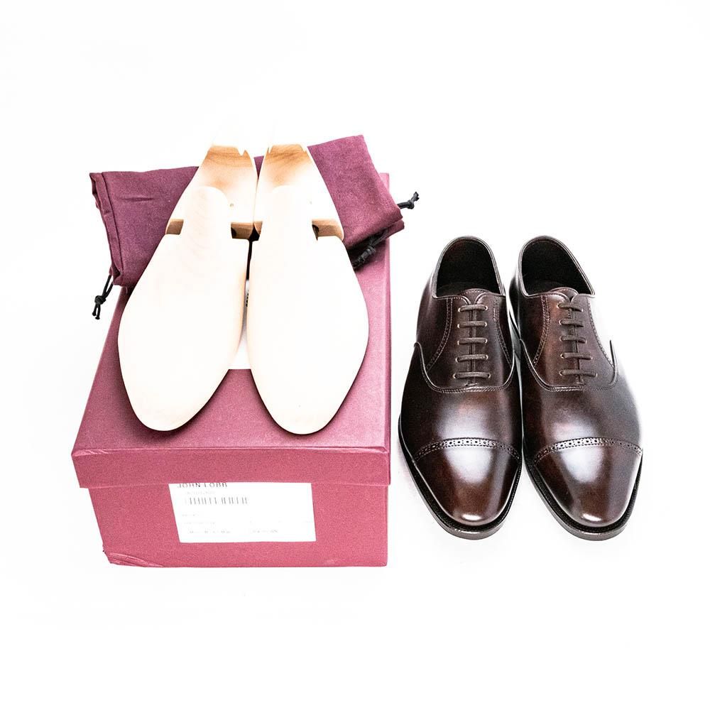 ジョンロブ PHILIP II【フィリップ2】パンチドキャップトゥ ダーク