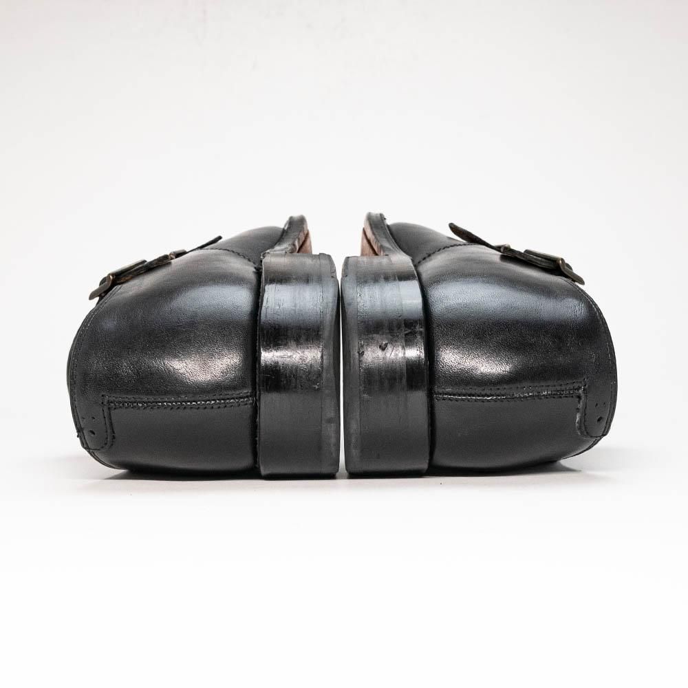 グレンソン ダブルモンク パンチドキャップトゥ ブラック サイズ5.5F グレンソン ダブルモンク パンチドキャップトゥ ブラック サイズ5.5F