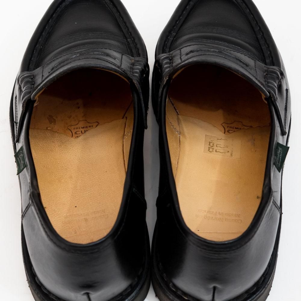 パラブーツ/ランス/US7/ブラック/リスレザー パラブーツ REIMS【ランス】コインローファー ブラック リスレザー