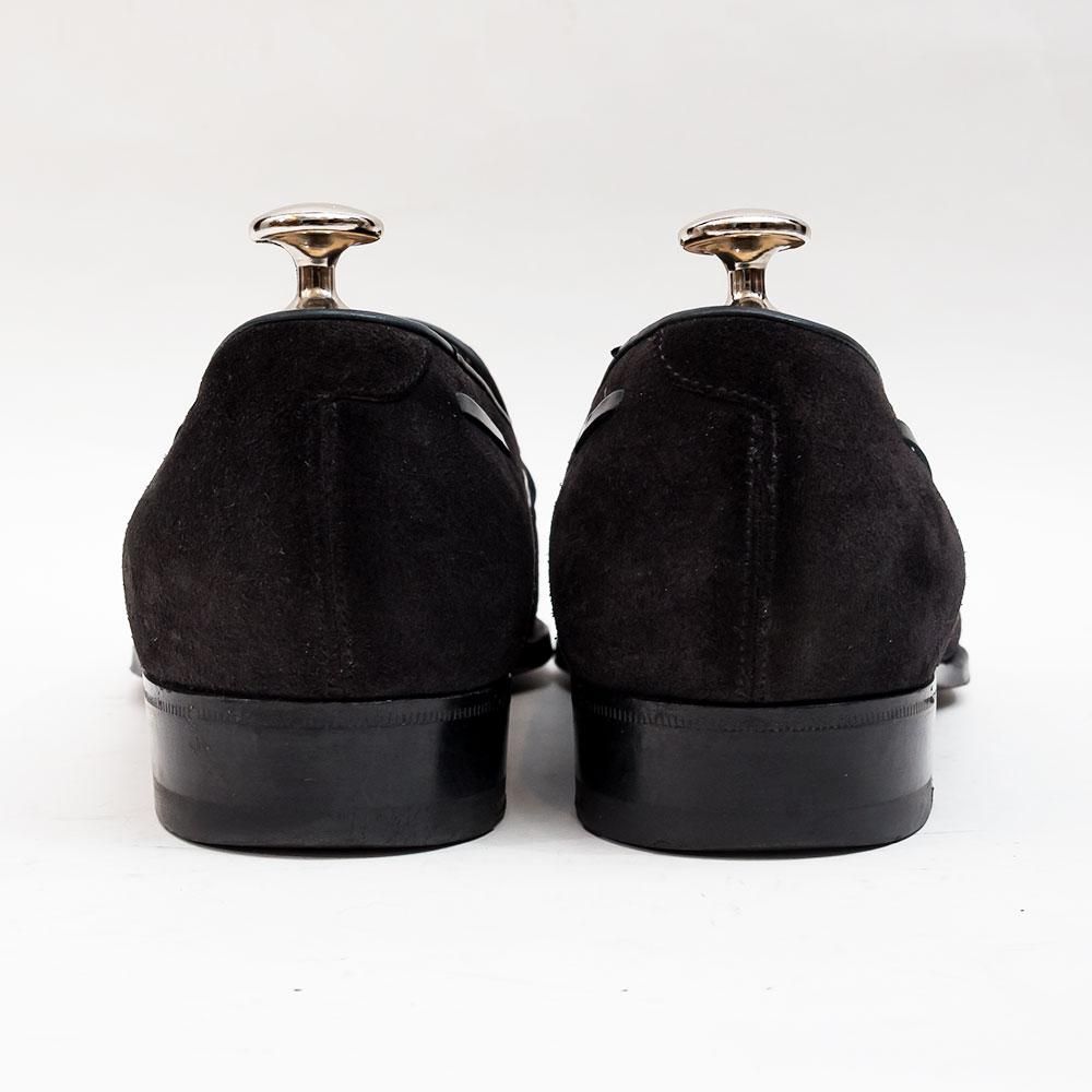 エンツォボナフェ EB-07 タッセルローファー ネイビー ブラック