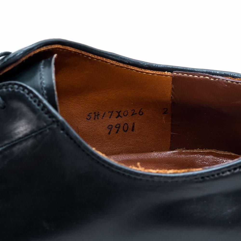 オールデン 9901 外羽根プレーントゥ ブラック コードバン サイズ9D