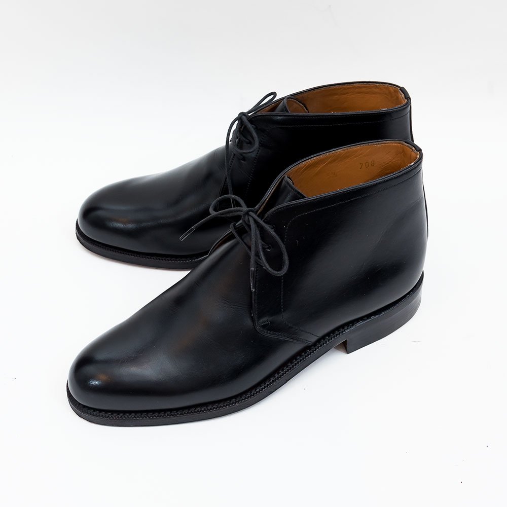 【UNITED ARROWS】チャッカブーツ 革靴  ブラック