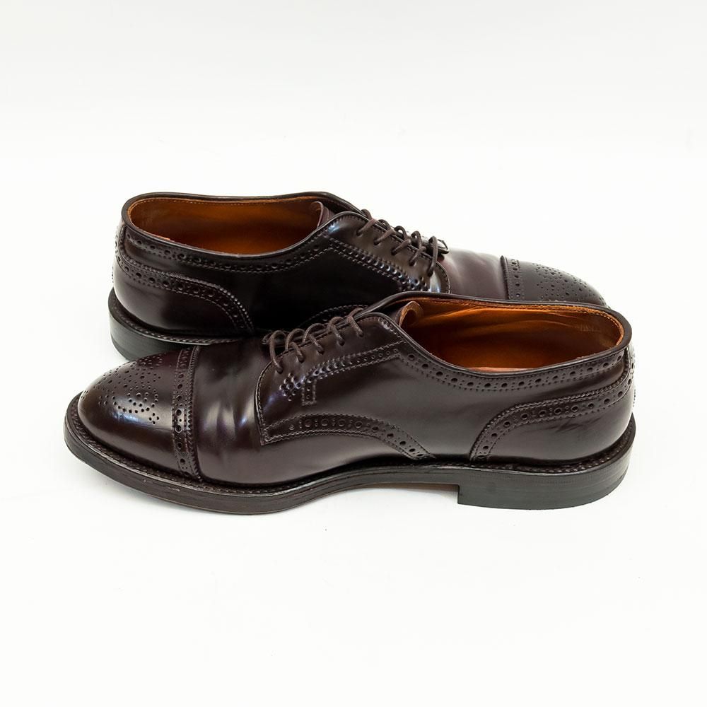 オールデン　バーガンディー　外羽 オールデン 2145 外羽根セミブローグ バーガンディ コードバン