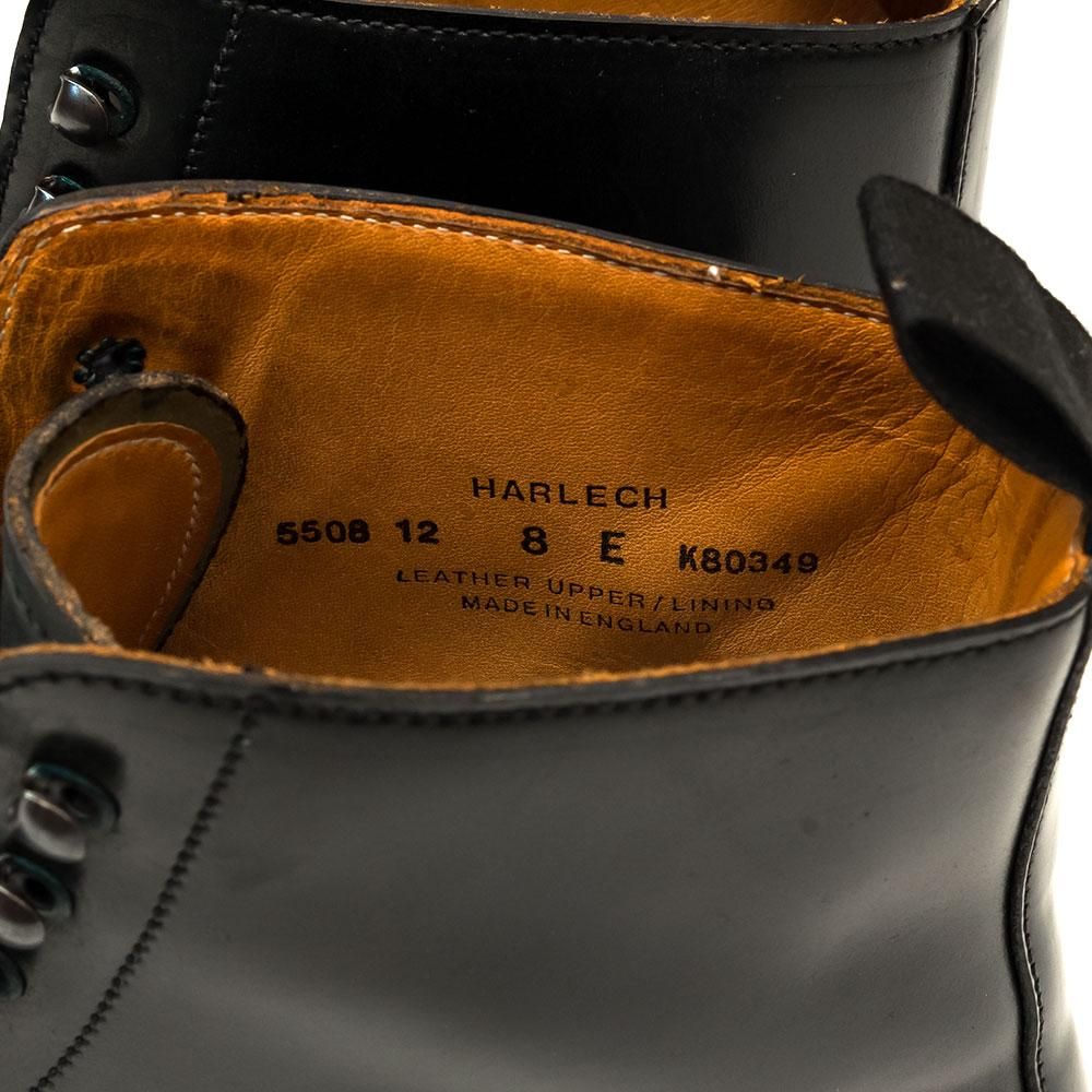 早い者勝ち　Crockett & Jones HARLECH コードバン クロケット＆ジョーンズ HARLECH レースアップブーツ ブラック コード