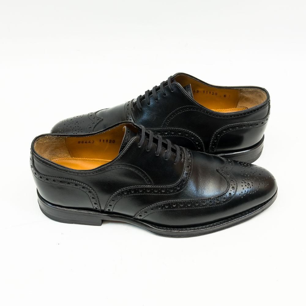 ジャランスリワヤ 98443 内羽根ウィングチップ フルブローグ ブラック