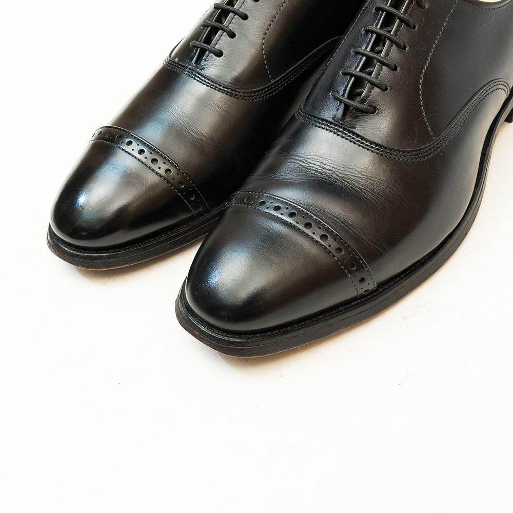 アレンエドモンズ Fifth Avenue US9 ブラック ヒール交換済み Fifth Avenue Cap-toe Oxford Dress Shoe with Dainite Sole